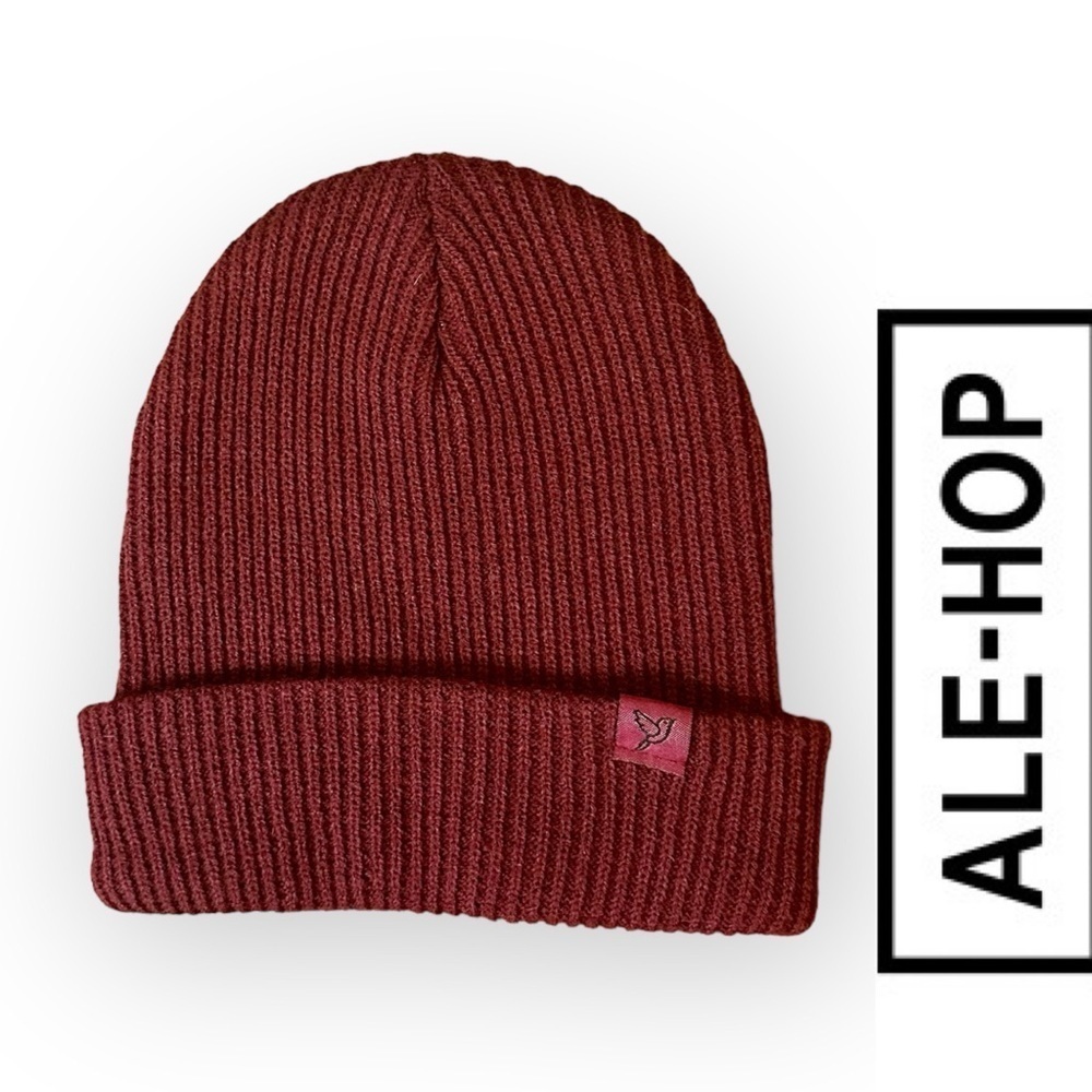 NWOT Ale-Hop Burgundy Knit Beanie, One Size, MSRP $12